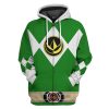gearhuman 3d mighty morphin power ranger green tshirt hoodie apparel gk190112 3d apparel zip hoodie s 496460 - Power Rangers Mall