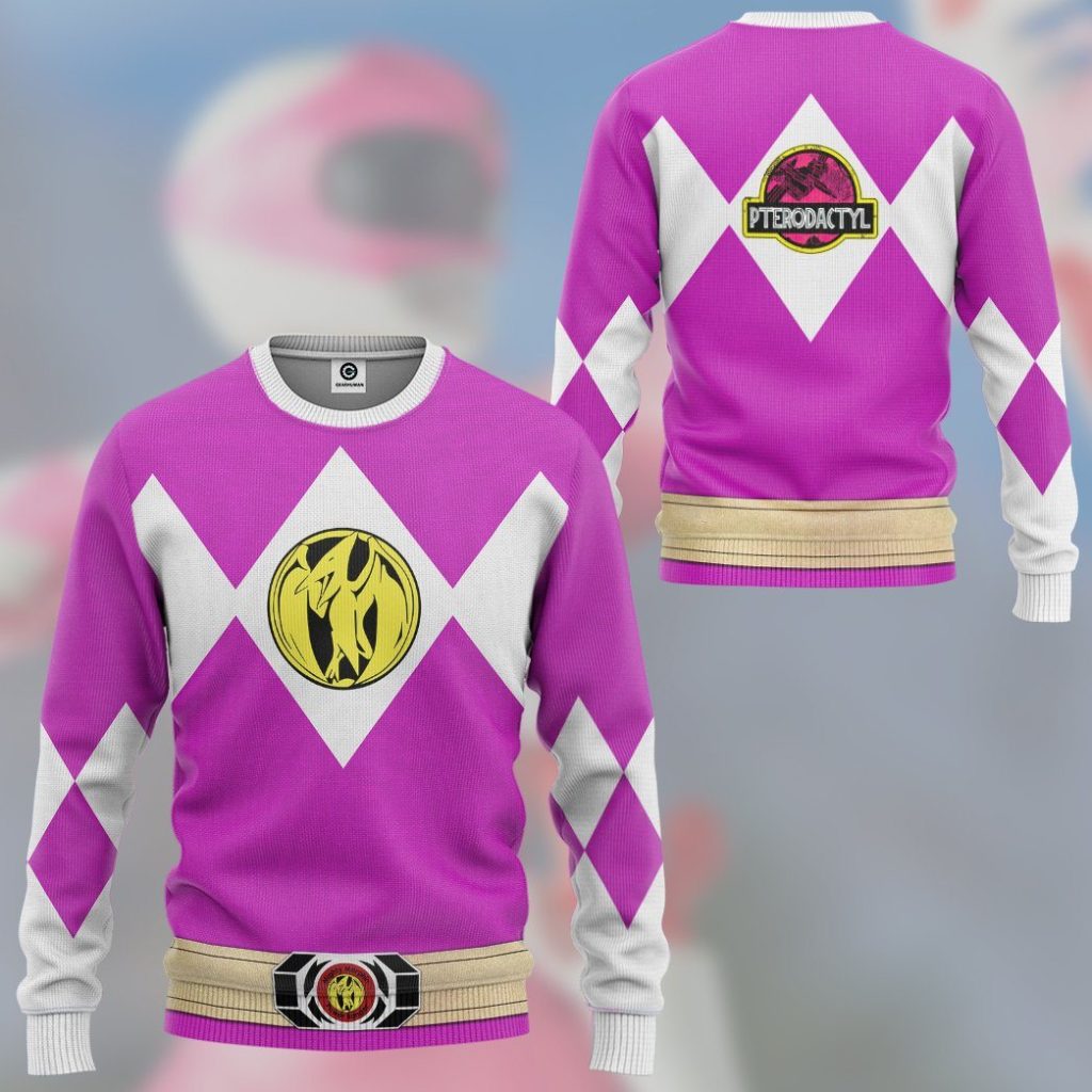 gearhuman 3d mighty morphin power ranger pink tshirt hoodie apparel gk190116 3d apparel 312214 - Power Rangers Mall