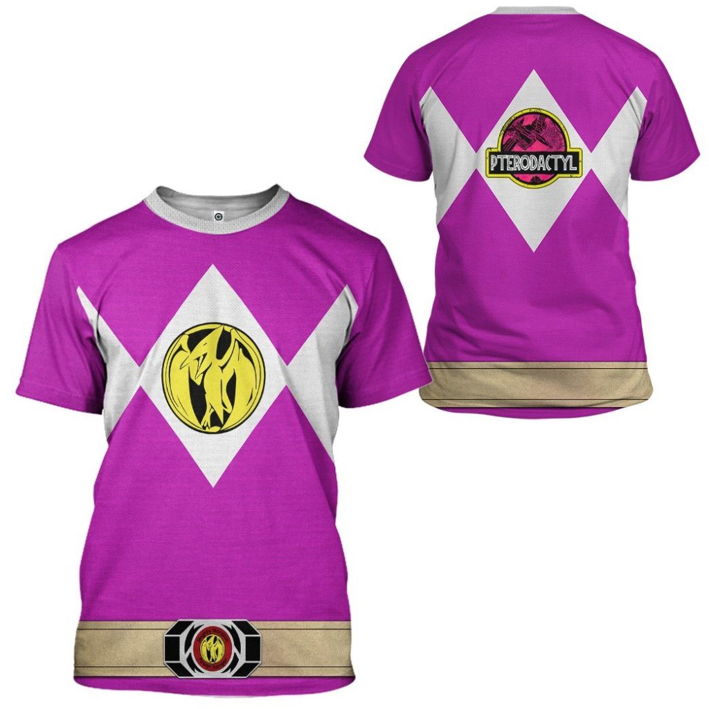 gearhuman 3d mighty morphin power ranger pink tshirt hoodie apparel gk190116 3d apparel 490652 - Power Rangers Mall