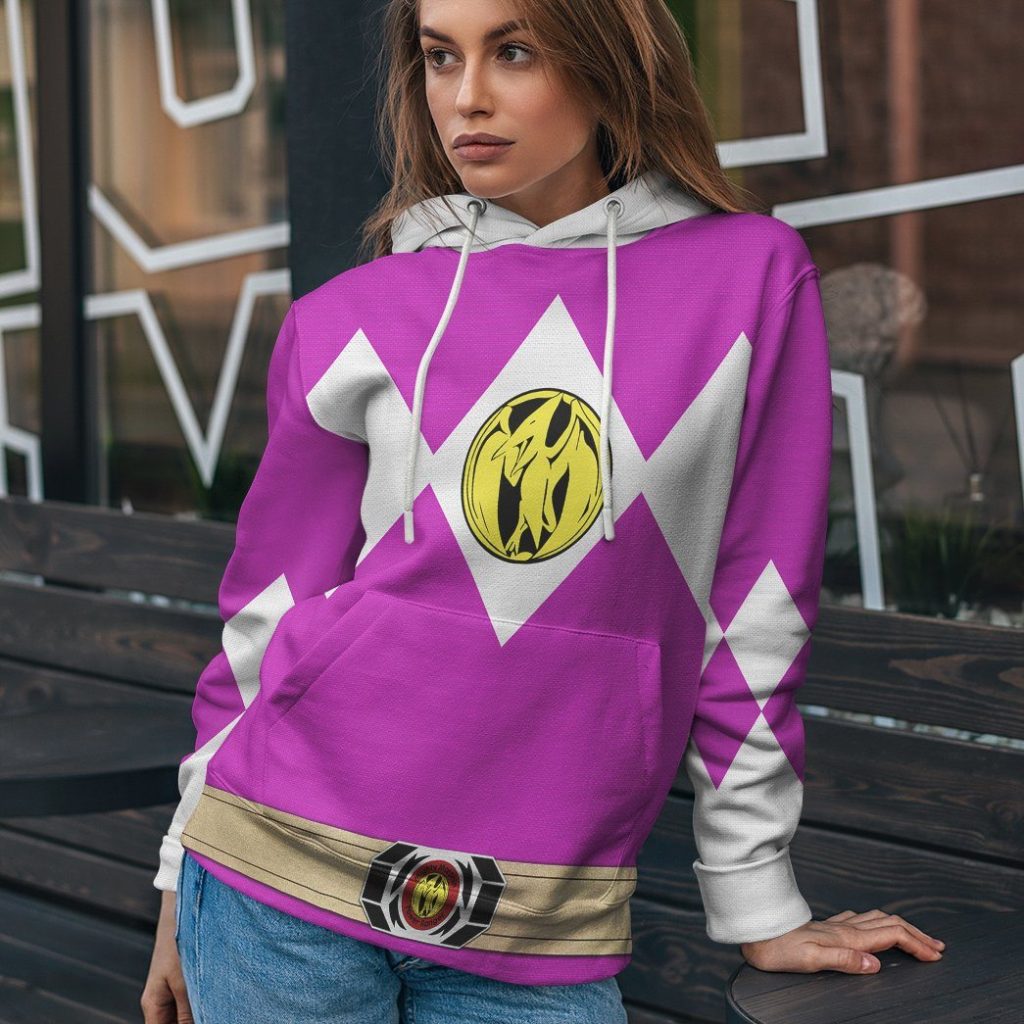 gearhuman 3d mighty morphin power ranger pink tshirt hoodie apparel gk190116 3d apparel 567132 - Power Rangers Mall