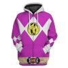 gearhuman 3d mighty morphin power ranger pink tshirt hoodie apparel gk190116 3d apparel zip hoodie s 556867 - Power Rangers Mall