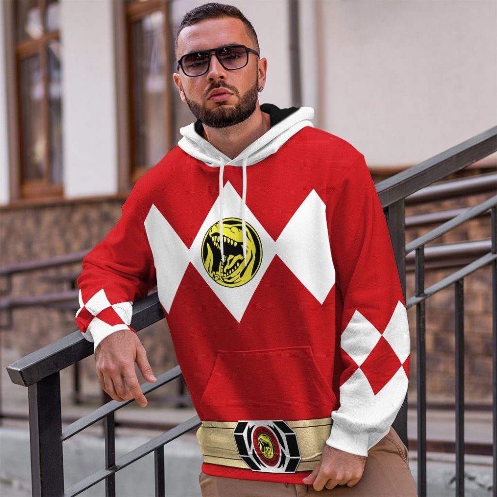 gearhuman 3d mighty morphin power ranger red tshirt hoodie apparel gk190110 3d apparel 364972 - Power Rangers Mall