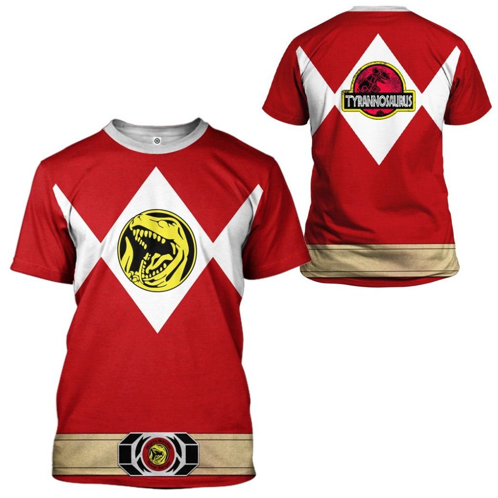 gearhuman 3d mighty morphin power ranger red tshirt hoodie apparel gk190110 3d apparel 954552 - Power Rangers Mall