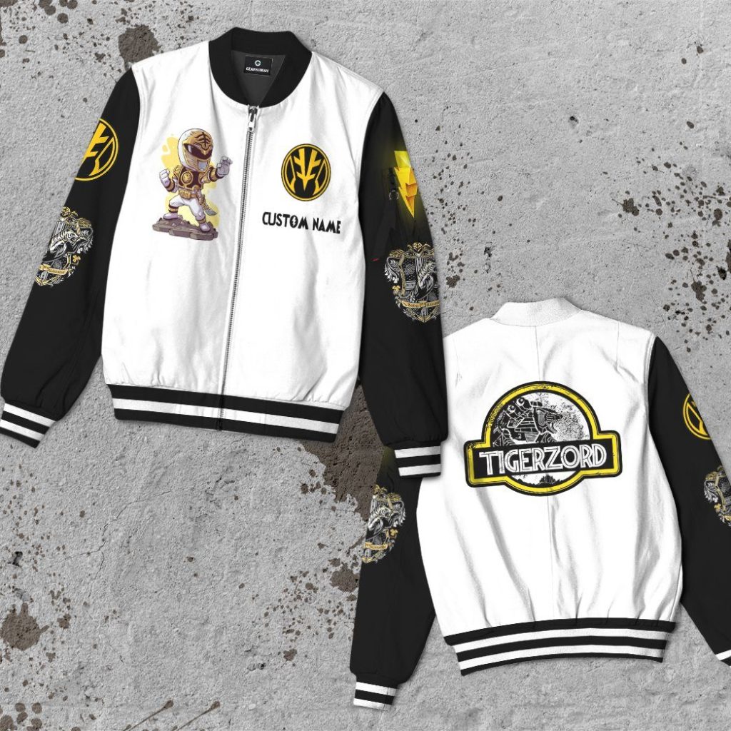 gearhuman 3d mighty morphin power ranger white custom name bomber gk120125 bomber 278833 8c2d1e93 66a8 4cd3 93b4 7e24b856885a - Power Rangers Mall