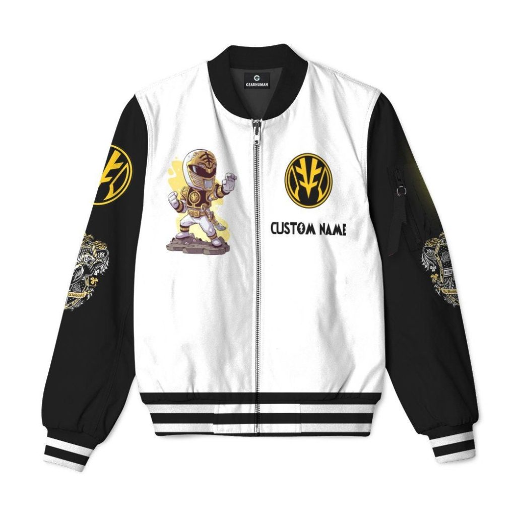 gearhuman 3d mighty morphin power ranger white custom name bomber gk120125 bomber jacket bomber s 374509 1cb3d215 60be 456c b3e2 a68b23c30ad8 1 - Power Rangers Mall