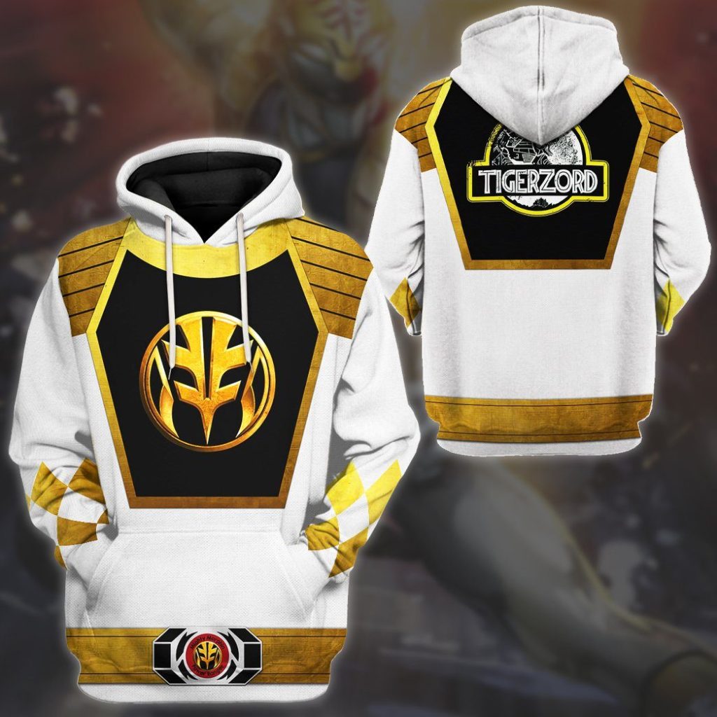 gearhuman 3d mighty morphin power ranger white tshirt hoodie apparel gk190111 3d apparel 221696 - Power Rangers Mall