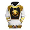 gearhuman 3d mighty morphin power ranger white tshirt hoodie apparel gk190111 3d apparel hoodie s 373113 - Power Rangers Mall