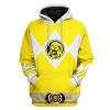 gearhuman 3d mighty morphin power ranger yellow tshirt hoodie apparel gk190114 3d apparel hoodie s 352501 - Power Rangers Mall