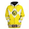 gearhuman 3d mighty morphin power ranger yellow tshirt hoodie apparel gk190114 3d apparel zip hoodie s 881100 - Power Rangers Mall