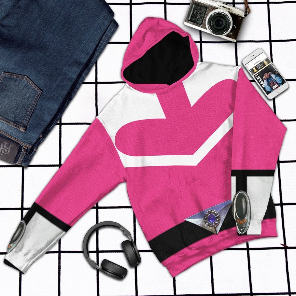 gearhuman 3d pink power rangers time force tshirt hoodie apparel gb15017 3d apparel 144151 - Power Rangers Mall