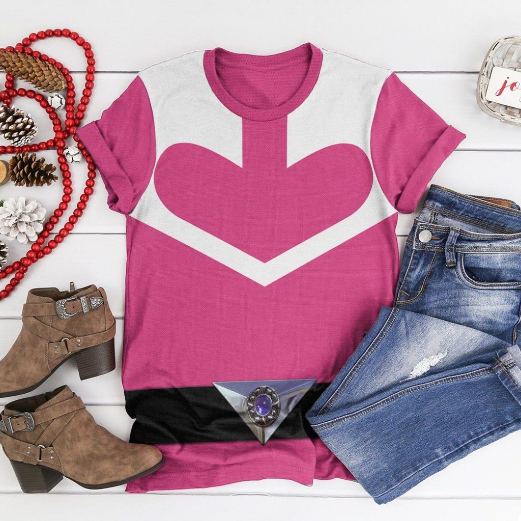 gearhuman 3d pink power rangers time force tshirt hoodie apparel gb15017 3d apparel 722090 - Power Rangers Mall