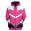 gearhuman 3d pink power rangers time force tshirt hoodie apparel gb15017 3d apparel zip hoodie s 495664 - Power Rangers Mall