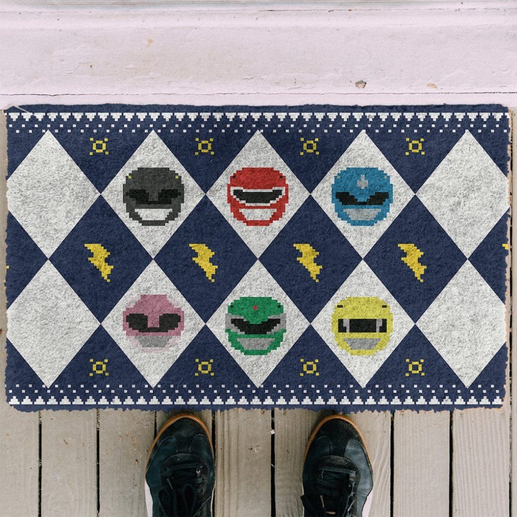 gearhuman 3d power ranger blue ugly doormat gv25018 doormat 897346 c721f8b9 1d39 42a7 9846 fd914d28ccbc - Power Rangers Mall