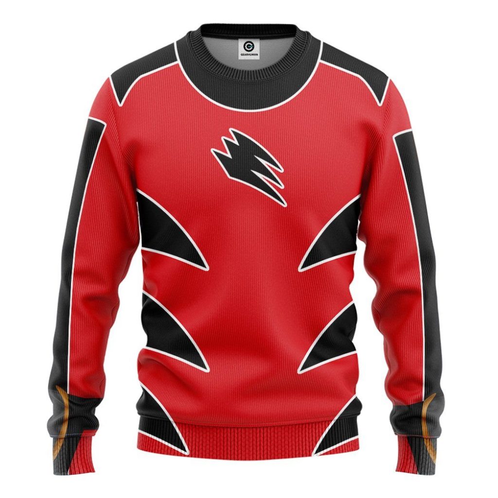 gearhuman 3d power ranger jungle fury red ranger tshirt hoodie apparel gb13015 3d apparel long sleeve s 691444 291c51ce 92d1 452a b20d 7f246eca103e - Power Rangers Mall