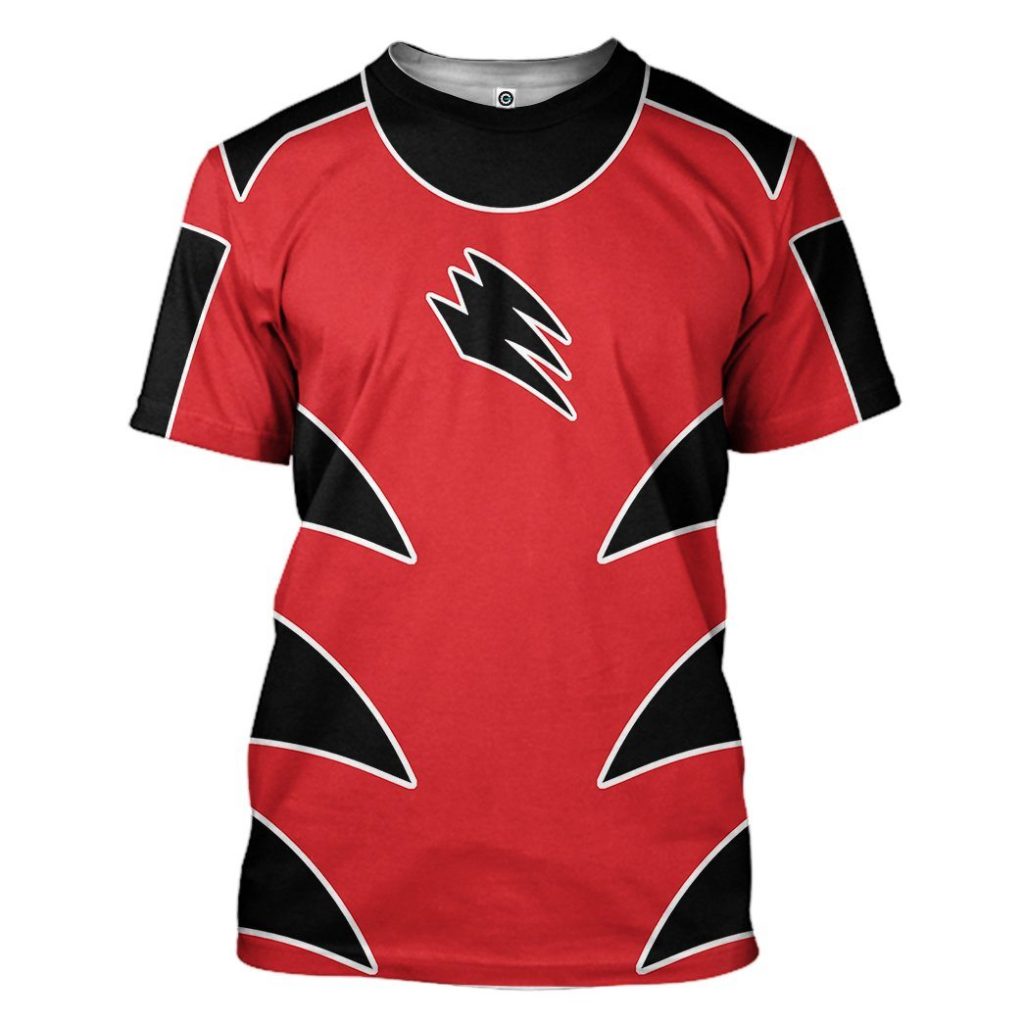 gearhuman 3d power ranger jungle fury red ranger tshirt hoodie apparel gb13015 3d apparel t shirt s 107258 b550c883 e6b6 44a3 bc6f fd5d31b46f22 - Power Rangers Mall