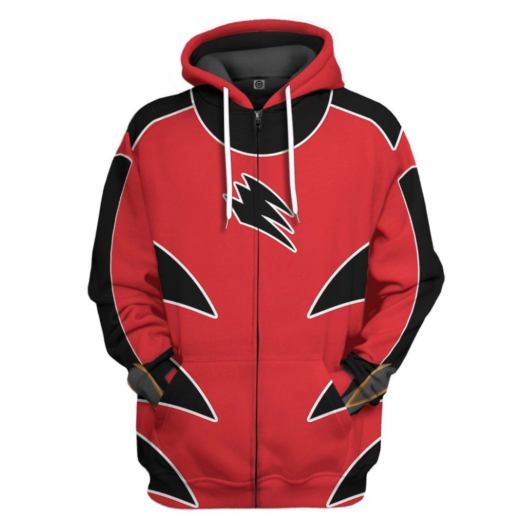 gearhuman 3d power ranger jungle fury red ranger tshirt hoodie apparel gb13015 3d apparel zip hoodie s 718624 f6ac9d1e c477 4555 9d7e 23135c069a8e - Power Rangers Mall