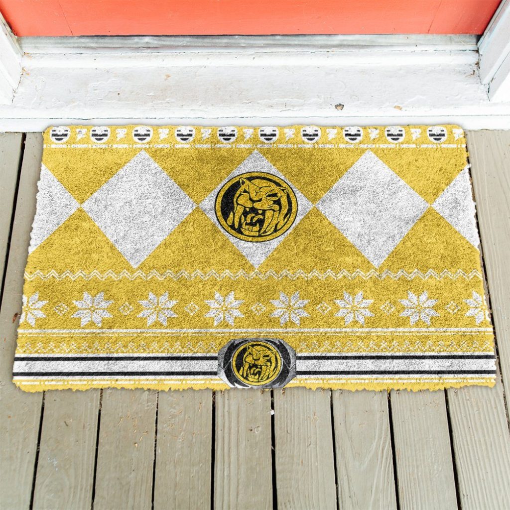 gearhuman 3d power ranger ugly yellow doormat gv25016 doormat 506265 1c8db301 854c 4740 abb8 41f10bcc3026 - Power Rangers Mall
