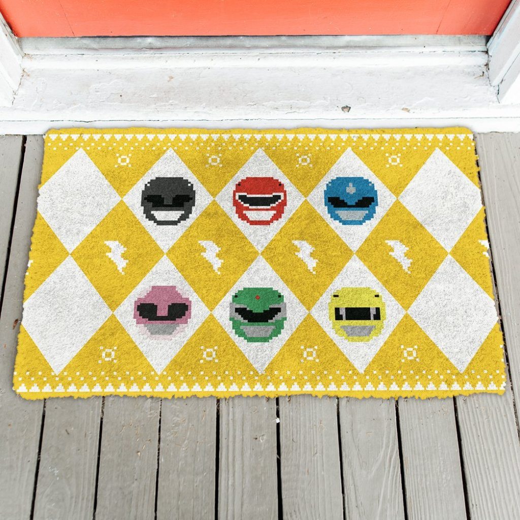gearhuman 3d power ranger yellow ugly doormat gv250113 doormat 704891 9c938ff5 f5ef 4f79 9a52 7793ce1a7a1f - Power Rangers Mall