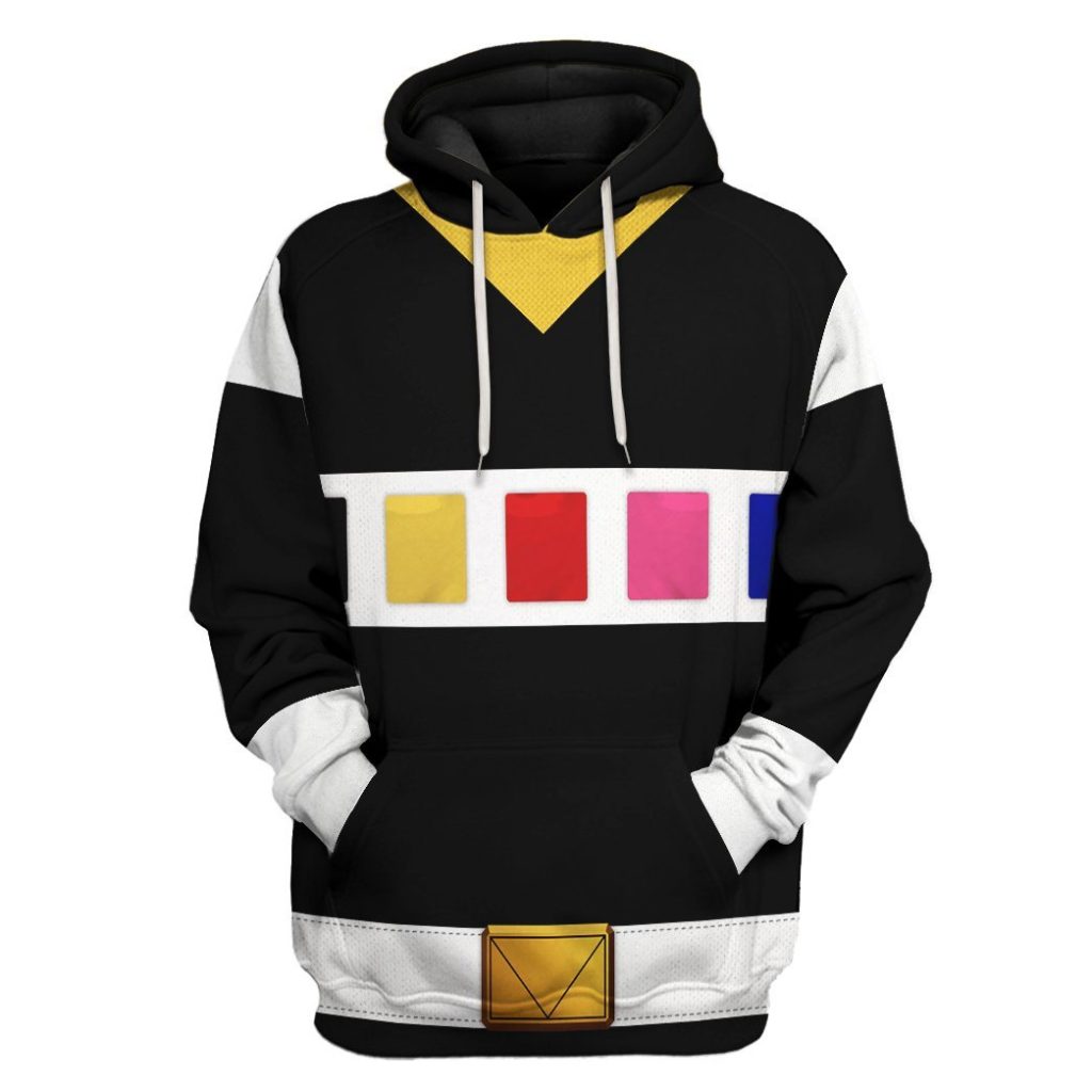 gearhuman 3d power rangers in space black custom tshirt hoodie apparel gv040111 3d apparel hoodie s 565889 - Power Rangers Mall