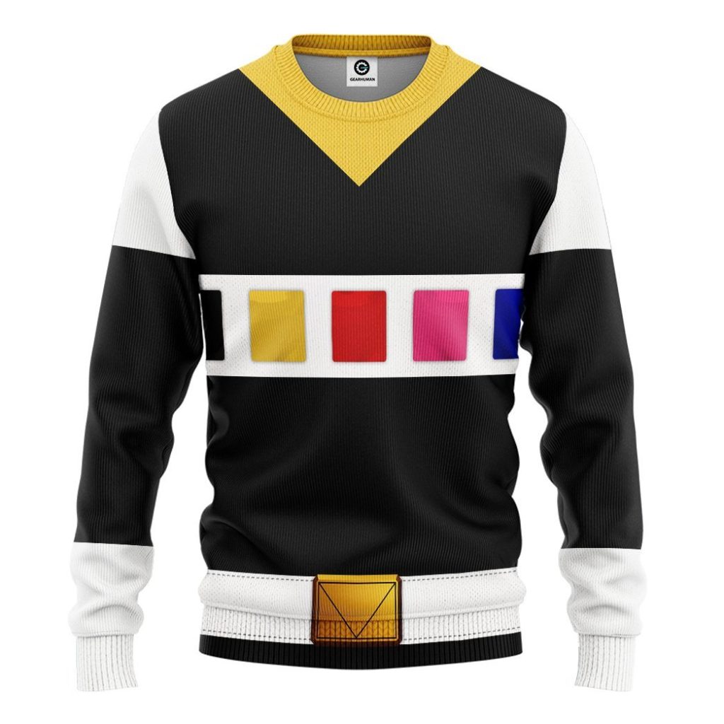 gearhuman 3d power rangers in space black custom tshirt hoodie apparel gv040111 3d apparel long sleeve s 356640 - Power Rangers Mall