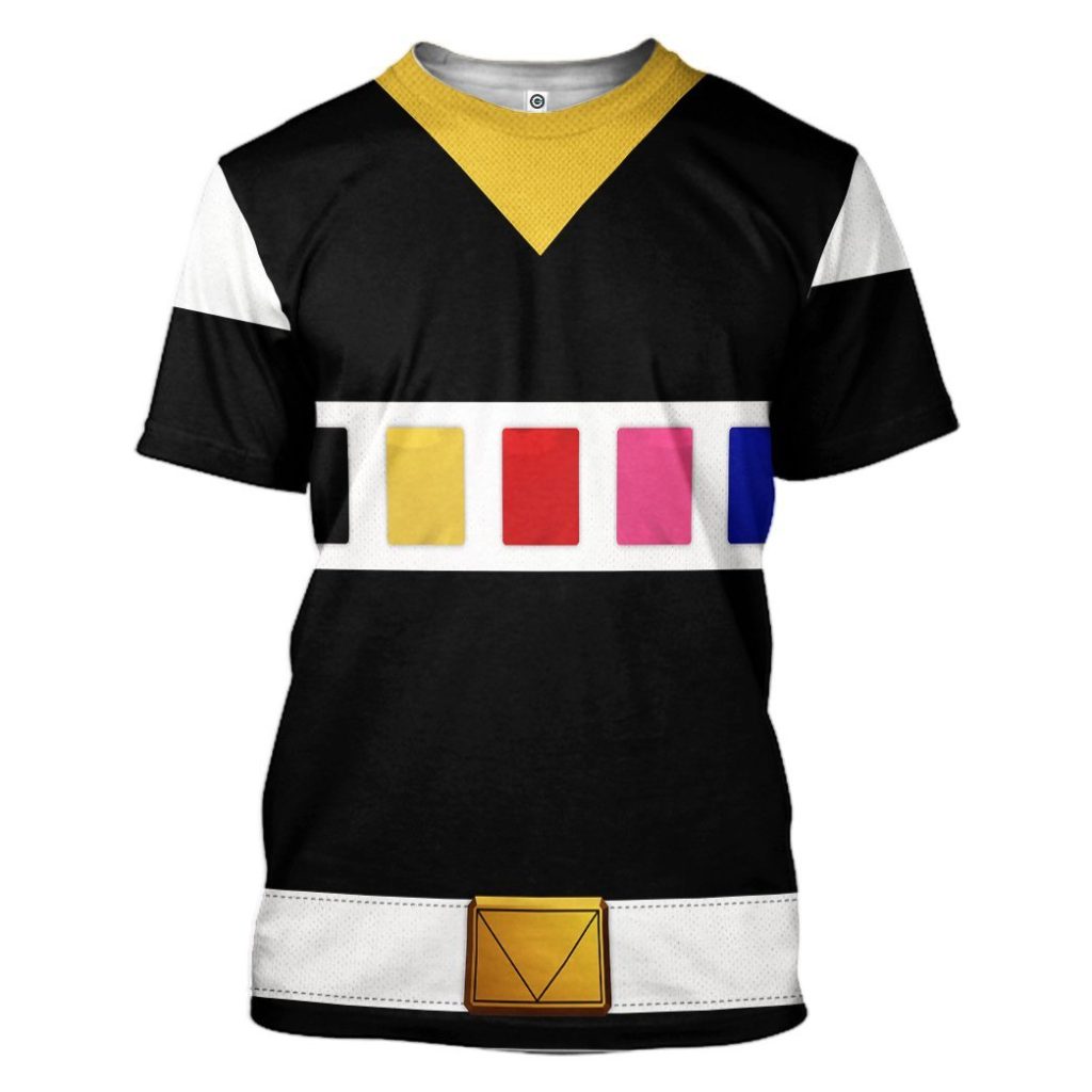 gearhuman 3d power rangers in space black custom tshirt hoodie apparel gv040111 3d apparel t shirt s 732509 - Power Rangers Mall