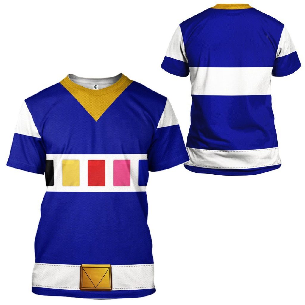 gearhuman 3d power rangers in space blue custom tshirt hoodie apparel gv040114 3d apparel 331265 - Power Rangers Mall
