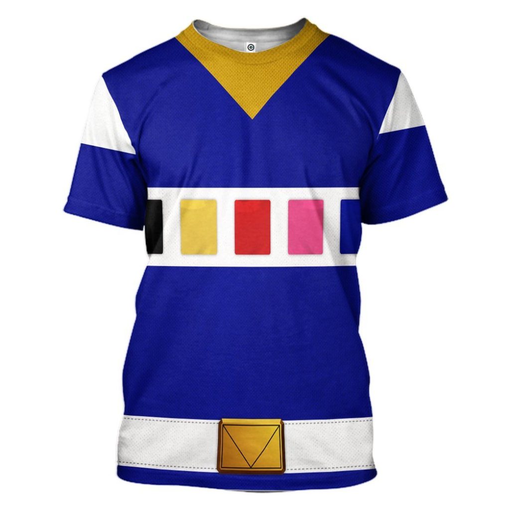gearhuman 3d power rangers in space blue custom tshirt hoodie apparel gv040114 3d apparel t shirt s 766676 - Power Rangers Mall