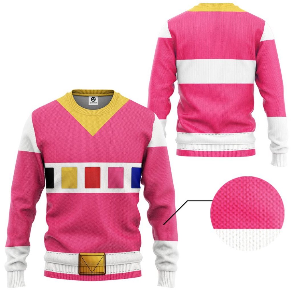 gearhuman 3d power rangers in space pink custom tshirt hoodie apparel gv040112 3d apparel 174626 - Power Rangers Mall