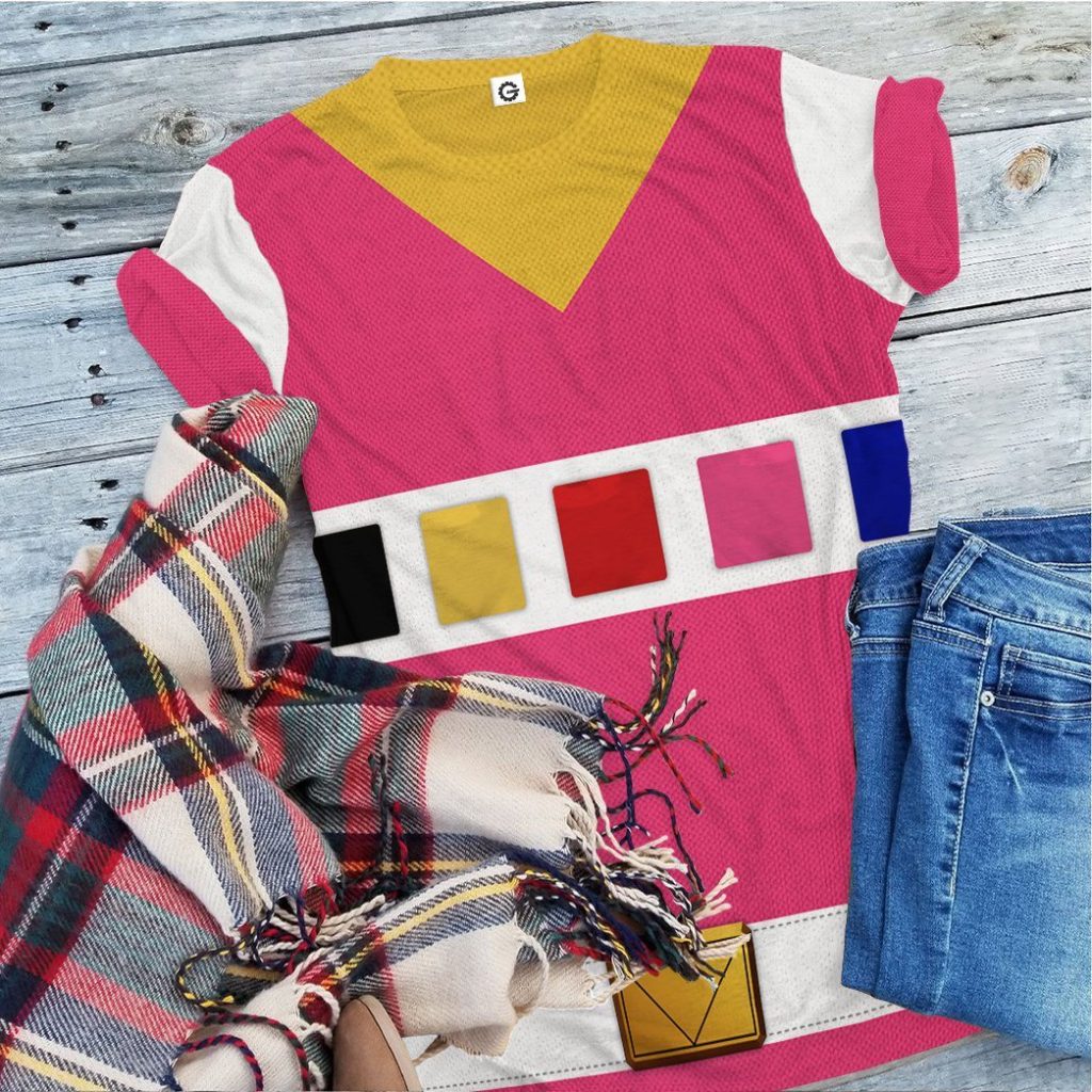 gearhuman 3d power rangers in space pink custom tshirt hoodie apparel gv040112 3d apparel 606486 - Power Rangers Mall
