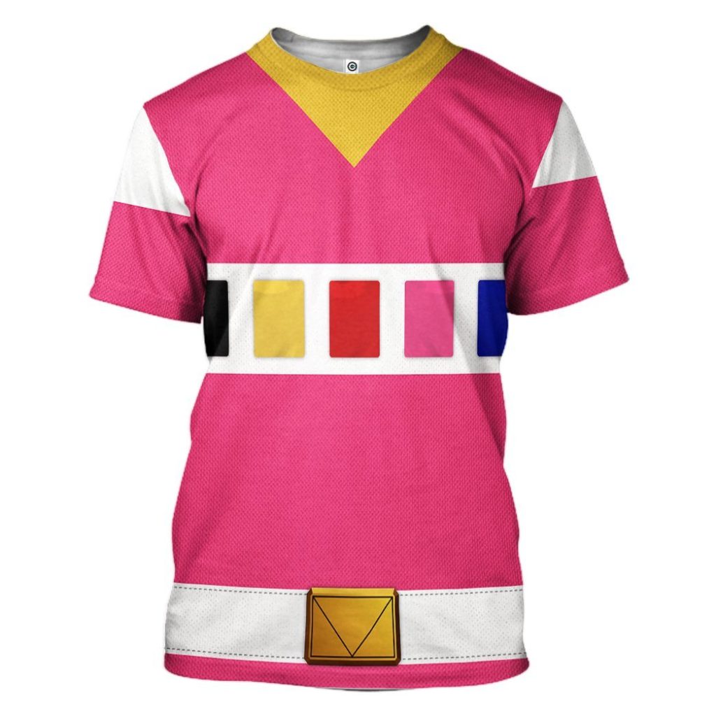 gearhuman 3d power rangers in space pink custom tshirt hoodie apparel gv040112 3d apparel t shirt s 984001 - Power Rangers Mall