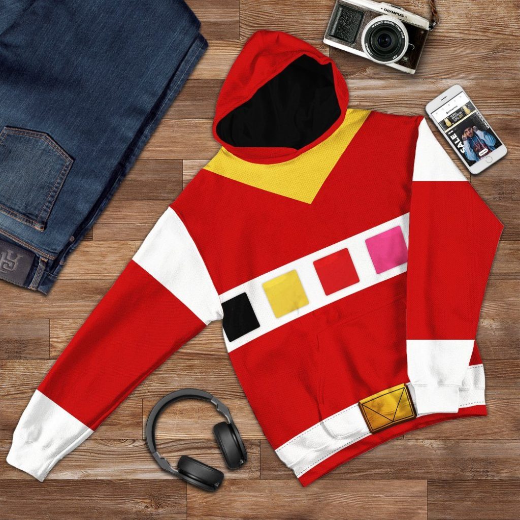 gearhuman 3d power rangers in space red custom tshirt hoodie apparel gv040115 3d apparel 107628 - Power Rangers Mall