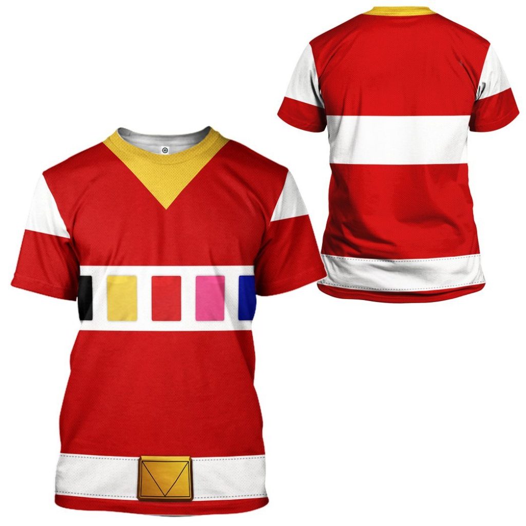 gearhuman 3d power rangers in space red custom tshirt hoodie apparel gv040115 3d apparel 399740 - Power Rangers Mall