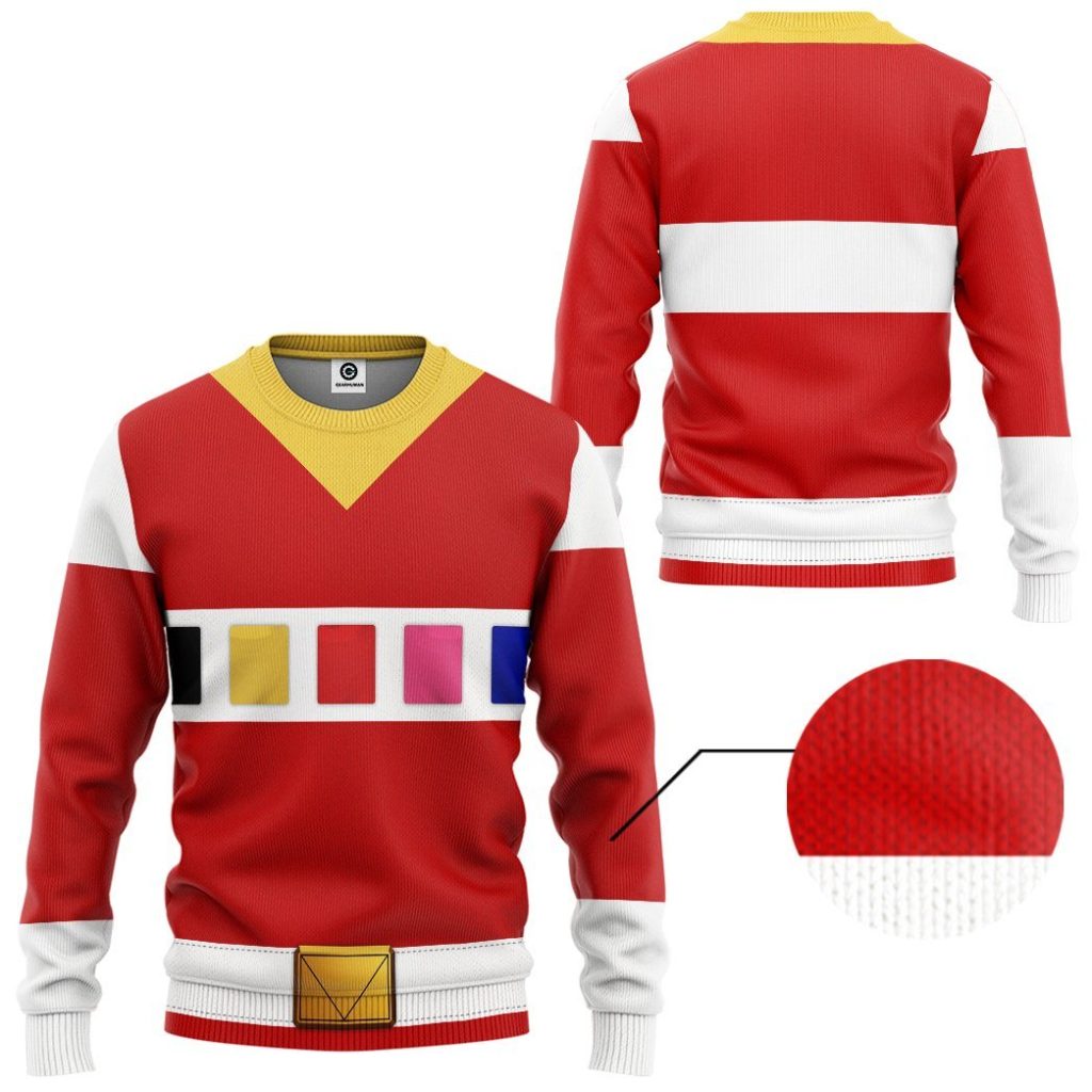 gearhuman 3d power rangers in space red custom tshirt hoodie apparel gv040115 3d apparel 796369 - Power Rangers Mall
