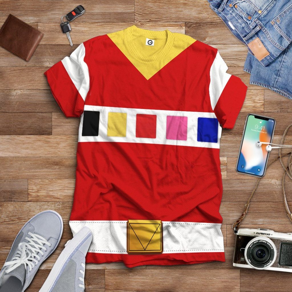 gearhuman 3d power rangers in space red custom tshirt hoodie apparel gv040115 3d apparel 850694 - Power Rangers Mall