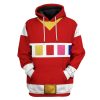 gearhuman 3d power rangers in space red custom tshirt hoodie apparel gv040115 3d apparel hoodie s 957318 - Power Rangers Mall