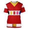 gearhuman 3d power rangers in space red custom tshirt hoodie apparel gv040115 3d apparel t shirt s 366833 - Power Rangers Mall
