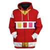 gearhuman 3d power rangers in space red custom tshirt hoodie apparel gv040115 3d apparel zip hoodie s 583717 - Power Rangers Mall