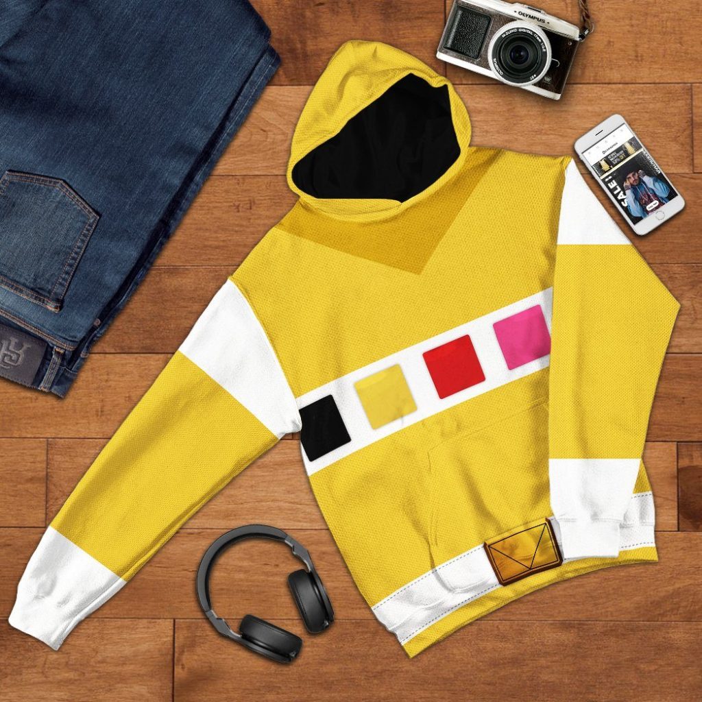 gearhuman 3d power rangers in space yellow custom tshirt hoodie apparel gv040113 3d apparel 356989 - Power Rangers Mall