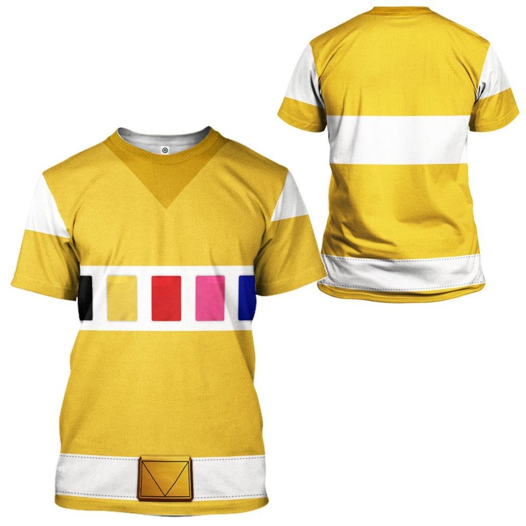 gearhuman 3d power rangers in space yellow custom tshirt hoodie apparel gv040113 3d apparel 360237 - Power Rangers Mall
