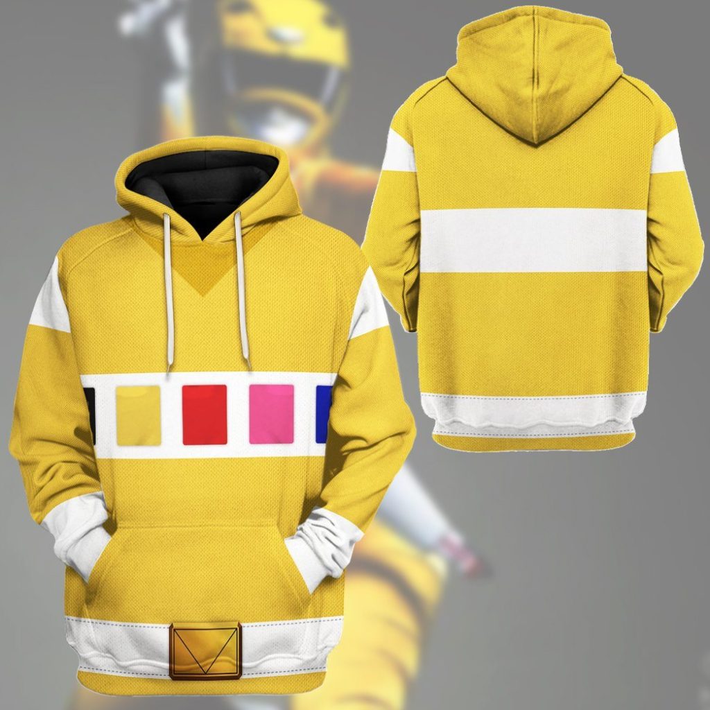 gearhuman 3d power rangers in space yellow custom tshirt hoodie apparel gv040113 3d apparel 539806 - Power Rangers Mall