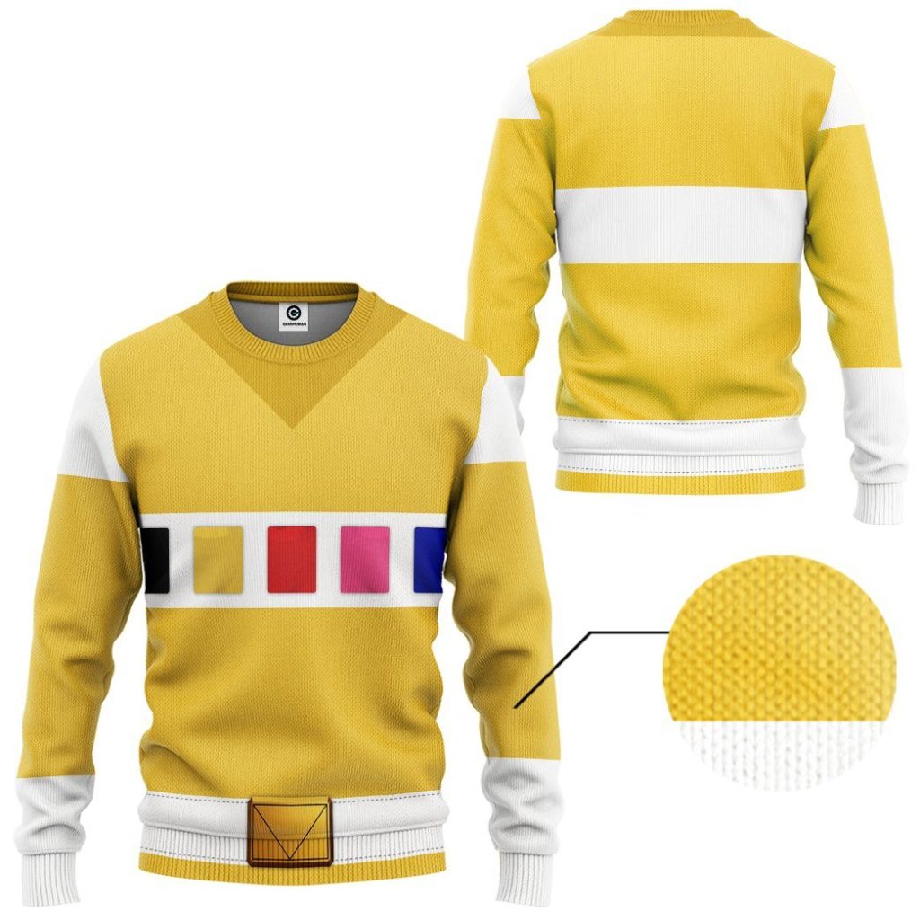 gearhuman 3d power rangers in space yellow custom tshirt hoodie apparel gv040113 3d apparel 589602 - Power Rangers Mall