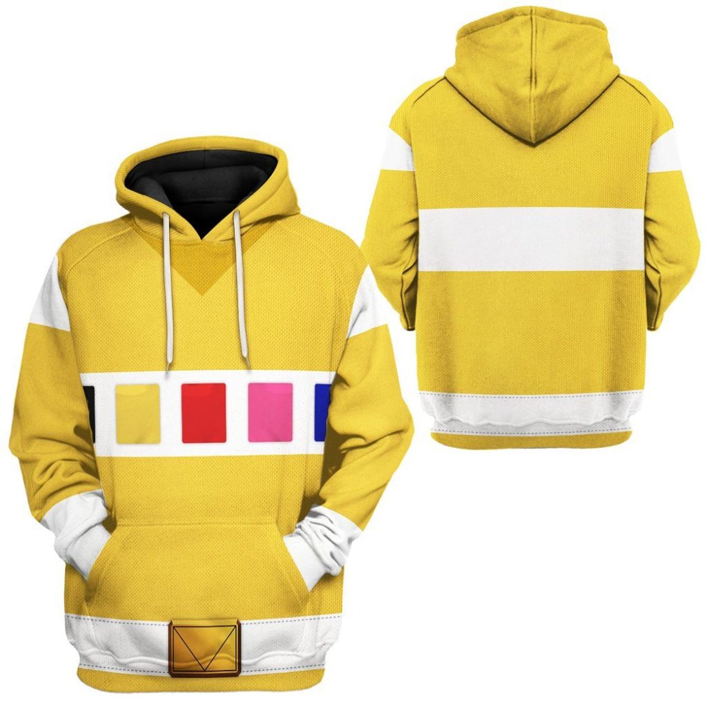 gearhuman 3d power rangers in space yellow custom tshirt hoodie apparel gv040113 3d apparel 624940 - Power Rangers Mall