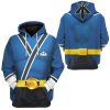 gearhuman 3d power rangers samurai blue custom tshirt hoodie apparel gv08018 3d apparel 836537 - Power Rangers Mall