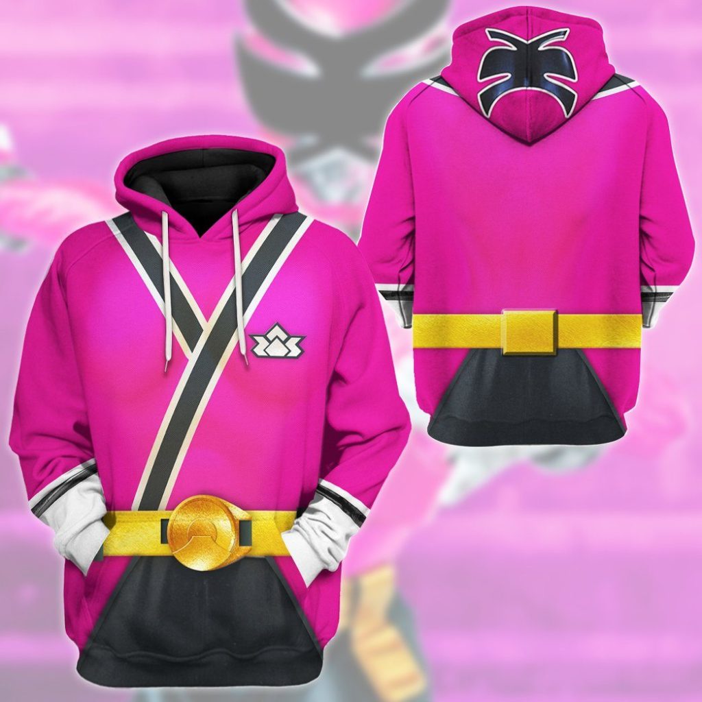 gearhuman 3d power rangers samurai pink custom tshirt hoodie apparel gv080110 3d apparel 458940 - Power Rangers Mall