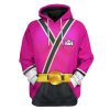 gearhuman 3d power rangers samurai pink custom tshirt hoodie apparel gv080110 3d apparel hoodie s 401858 - Power Rangers Mall