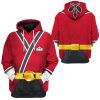 gearhuman 3d power rangers samurai red custom tshirt hoodie apparel gv08016 3d apparel 276835 - Power Rangers Mall