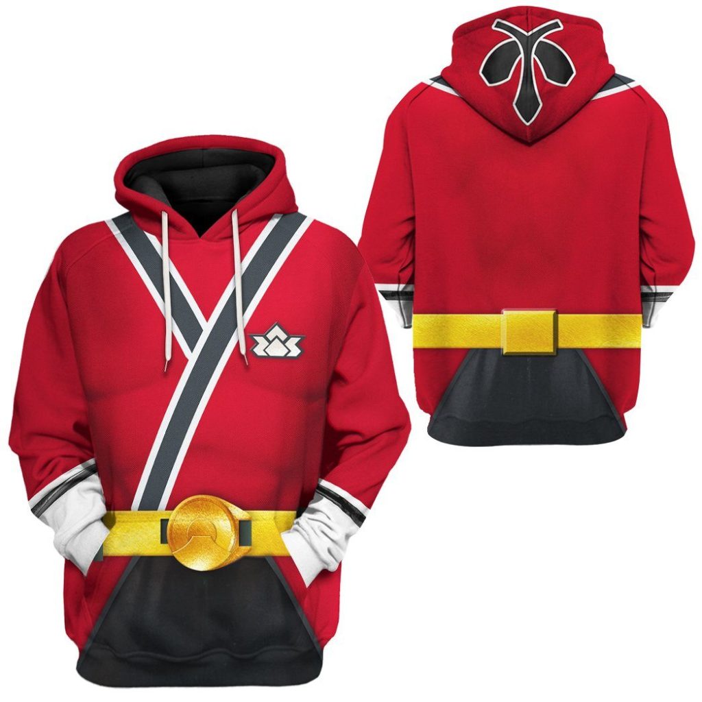 gearhuman 3d power rangers samurai red custom tshirt hoodie apparel gv08016 3d apparel 276835 - Power Rangers Mall