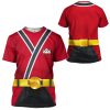 gearhuman 3d power rangers samurai red custom tshirt hoodie apparel gv08016 3d apparel 602165 - Power Rangers Mall