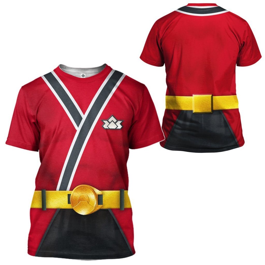 gearhuman 3d power rangers samurai red custom tshirt hoodie apparel gv08016 3d apparel 602165 - Power Rangers Mall