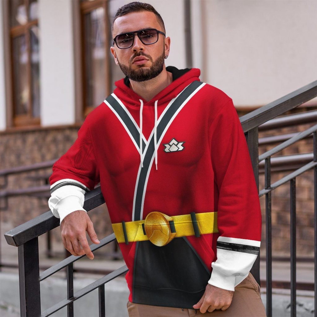 gearhuman 3d power rangers samurai red custom tshirt hoodie apparel gv08016 3d apparel 885313 - Power Rangers Mall